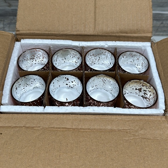 Rose Gold Mercury Glass Votive Candle Holders - Picture 6 of 6